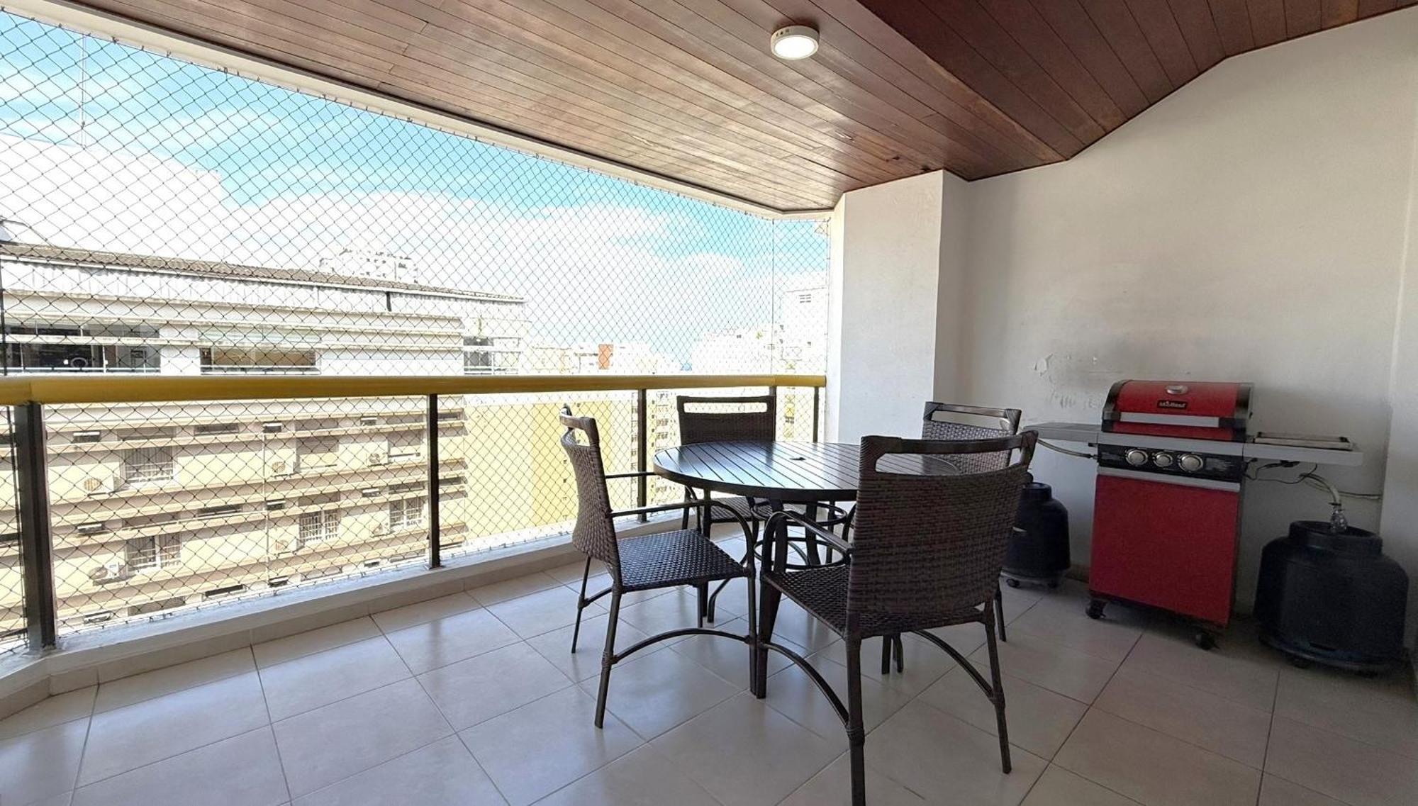 Flat A 1 Quadra Da Praia Das Pitangueiras - Ar Condicionado - 6 Pessoas Guarujá Kültér fotó